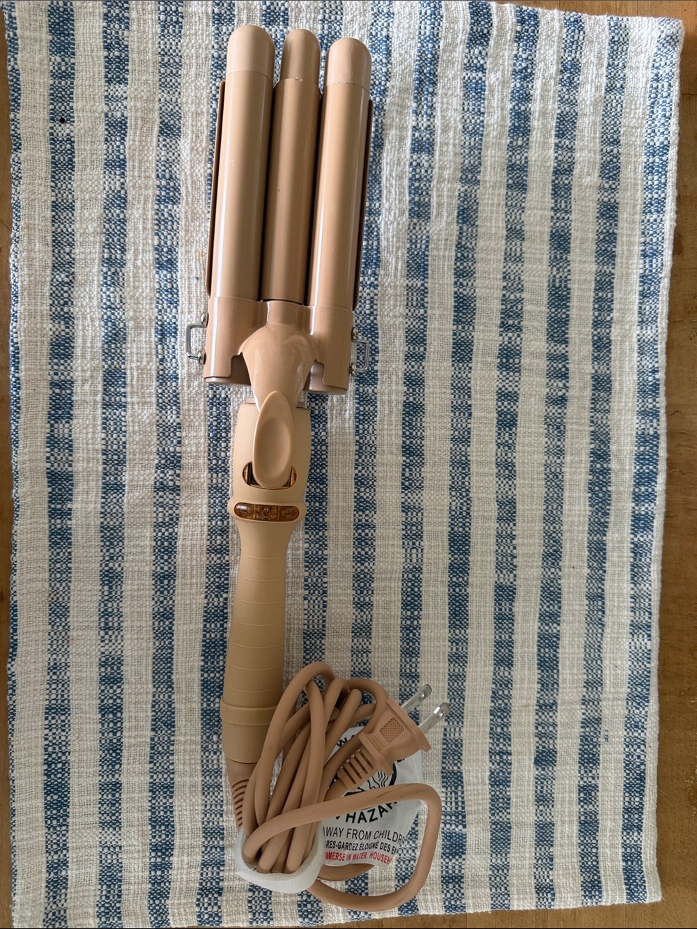 Beachwashed Triple Barrel Waver Hair Curler - like new